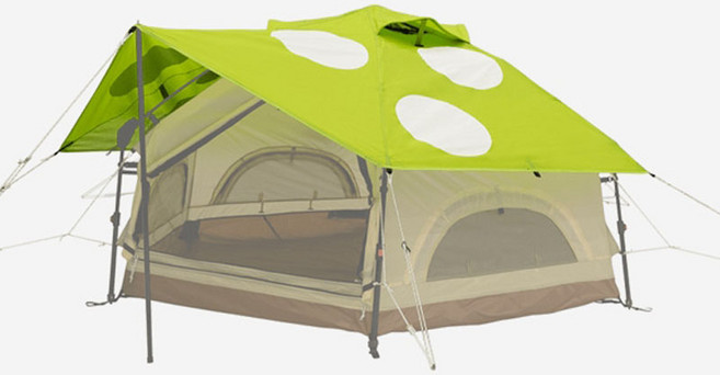 DOD 도플갱어아웃도어 미니 키노코 텐트 전용 플라이 시트, 그린