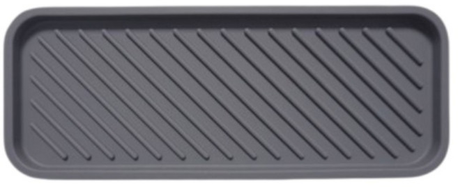 지리즈 식기 건조 실리콘 매트, 1단, 그레이, 1개