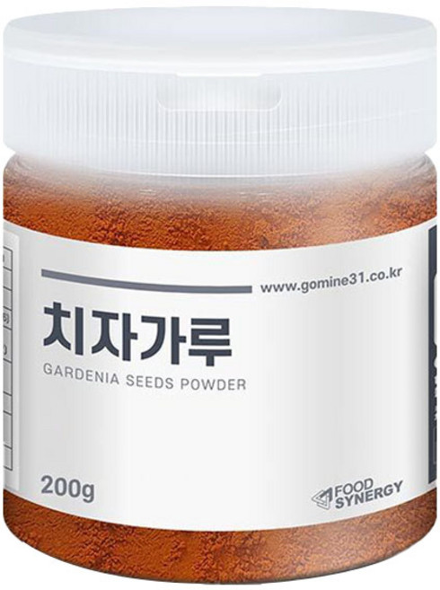 고미네 치자가루 국산 용기, 1개, 200g