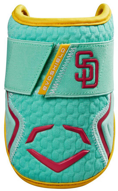 에보쉴드 X-SRZ 타자 싱글스트랩 암가드 MLB 샌디에고팀 에디션 WB5749001L, 민트, 1개