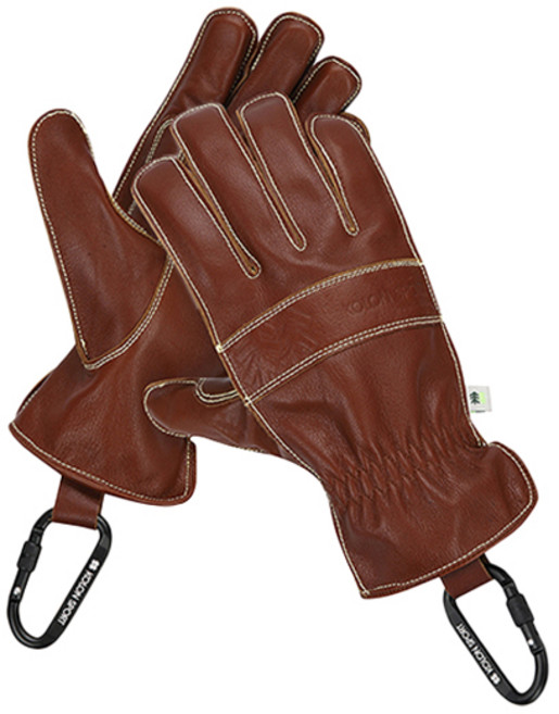 KOLON SPORT 露營皮革手套 雙手配戴套組 KEXEX23660LBR, 1套, 淺棕色