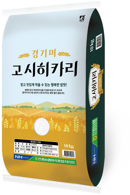 경기미 고시히카리 쌀, 특등급, 10kg, 1개