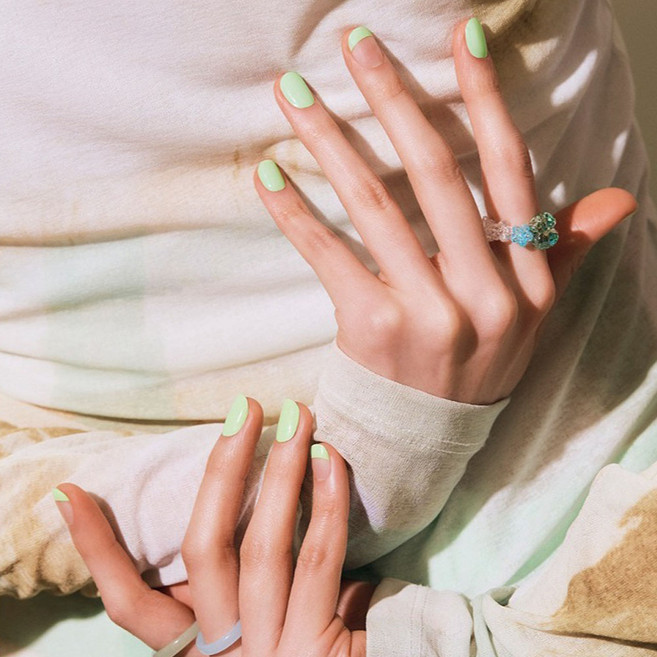 오호라 젤 스트립 네일, 1개, 실키 민트