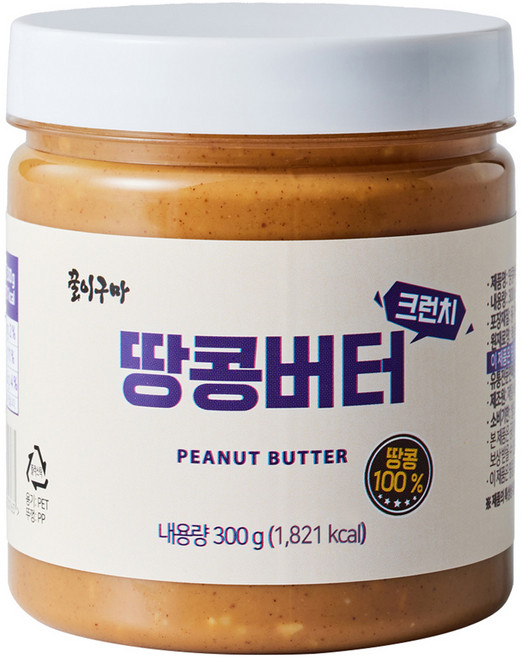 꿀이구마 땅콩버터 크런치, 1개, 300g