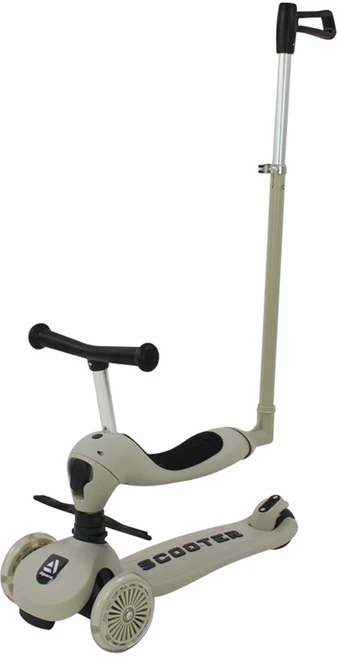 알파카 아동용 퍼스트 4in1 킥보드, 그레이, 1개 - 쿠팡