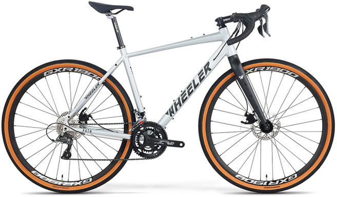 휠러 PATH1.0 그래블바이크 시마노 클라리스 자전거 미조립 XL 530, 라이트그레이, 180cm, 1개