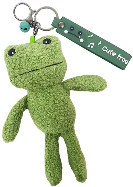 아가플러스 큐트 프로그 청개구리 인형 키링, 19cm, 혼합색상, 1개