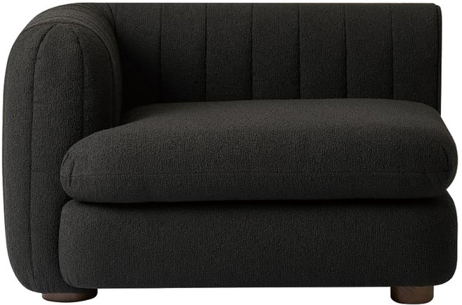 노르딕슬립 소파 1인용 암레스트 우 방문설치, 차콜