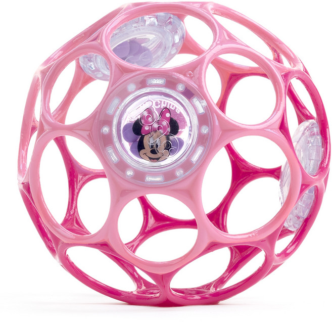 오볼 디즈니베이비 유아용 래틀 공 장난감 딸랑이 치발기, 미니, 1개