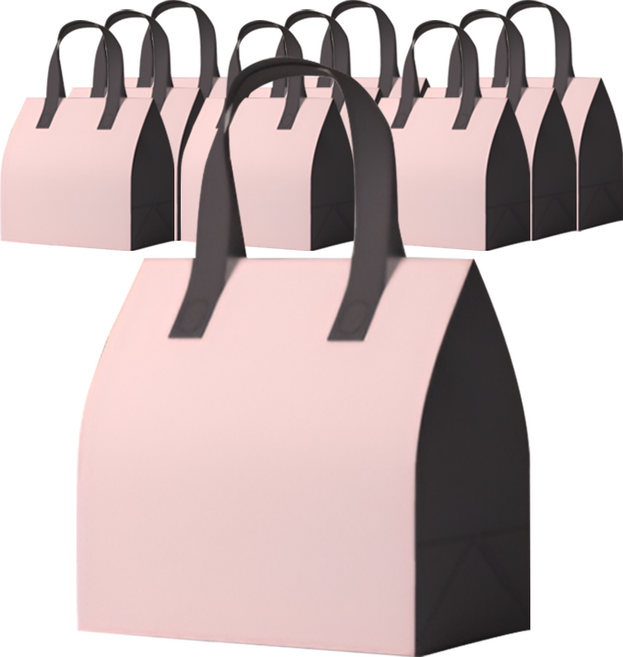 비비드하우스 일회용 은박 보온 보냉백, 소프트핑크, 10개