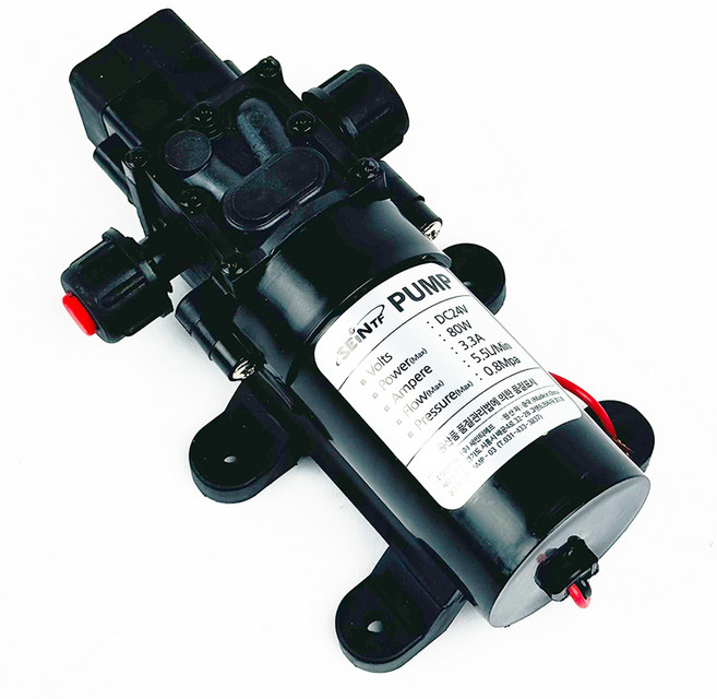 세인티에프 고급형 DC 24V 다이아프램 워터펌프 80W 소형, 1개