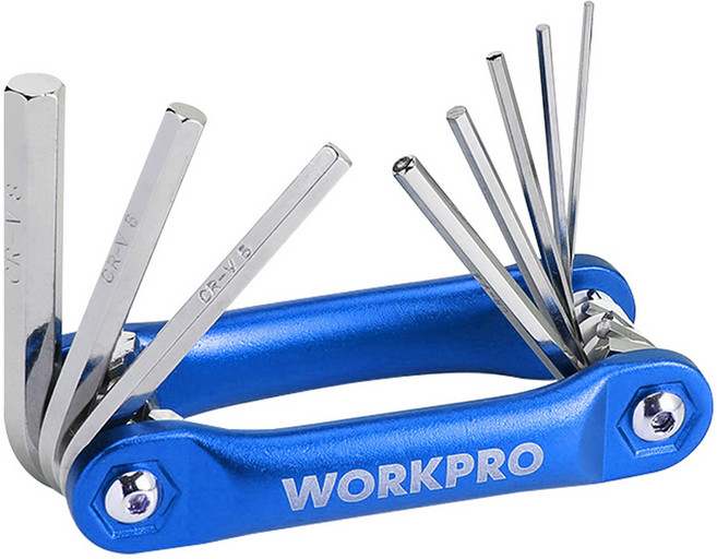 워크프로 접이식 8종 육각렌치세트 WP222024, 1세트
