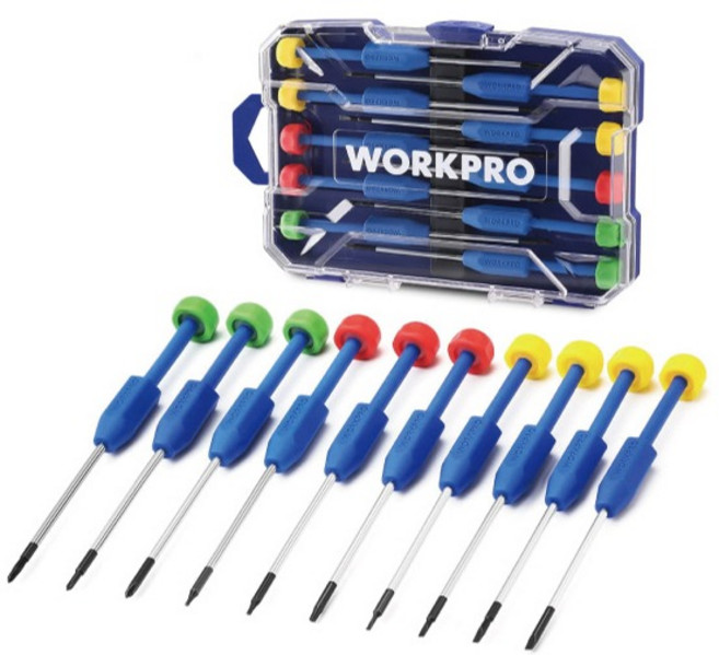 워크프로 정밀 드라이버 10종 세트 WP200530, 1세트