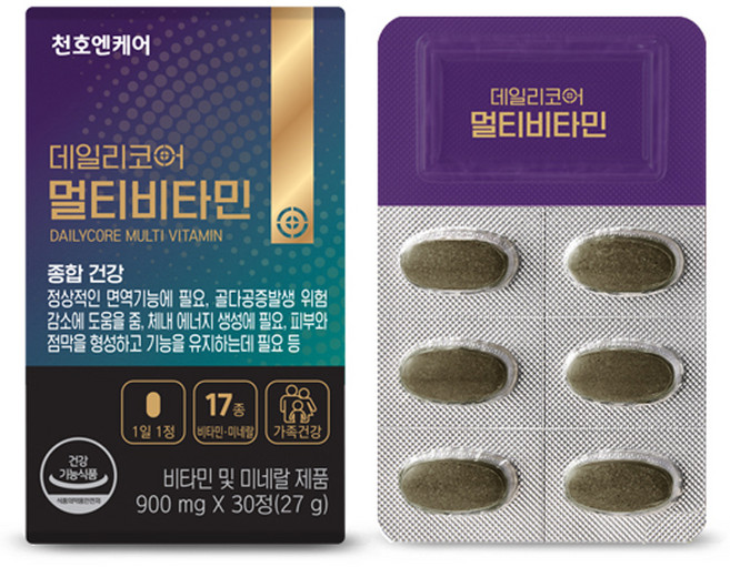 데일리코어 천호엔케어 멀티비타민 30p, 1개, 30정