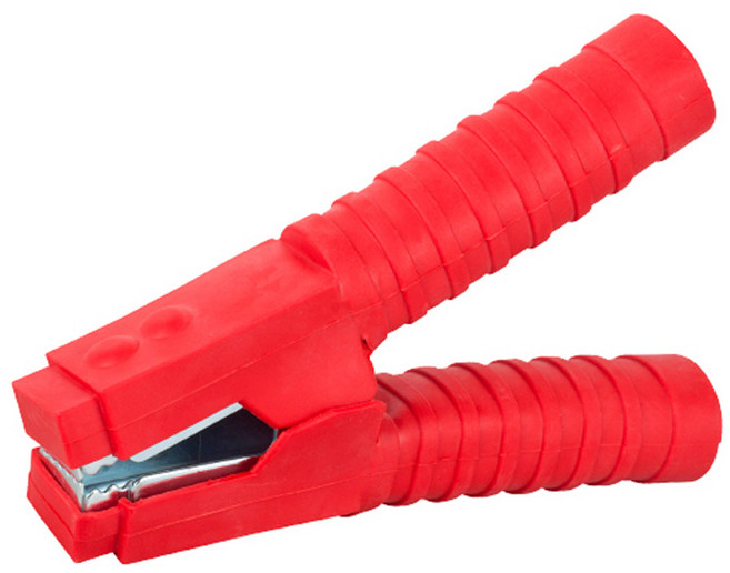 케이디와이 50SQ 점프선 전용 어스클램프 빨강 KEL-50, 1개