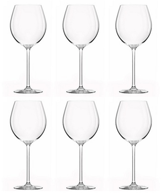 루카리스 오션글라스 라비쉬 버건디 와인잔, 6개, 670ml