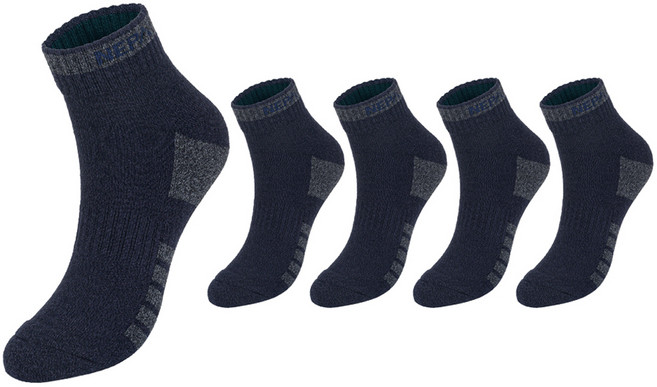 NEPA 男性用活力氣墊登山短筒襪5雙組 NPCAVSXL, 1套, 海軍藍(NPCAVSXL-NV5)