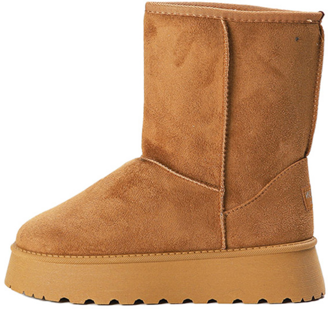 TAMINA 여성용 따뜻한 통굽 미들 어그부츠 TMA33