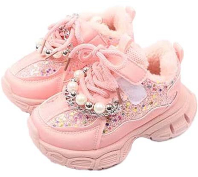 루루슈 여아용 팝핑쥬얼 겨울 털 운동화 BW064