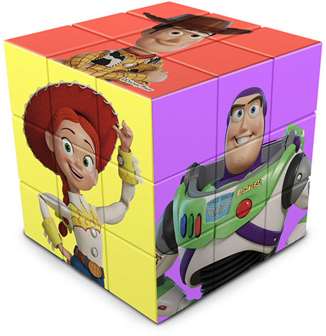 3 x 3 x 3 디즈니 토이스토리 큐브 DC306 캐스트 퍼즐, 혼합색상, 1개