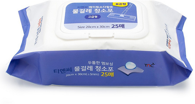 티엔씨 고급형 표준형 물걸레 청소포 25p, 1세트