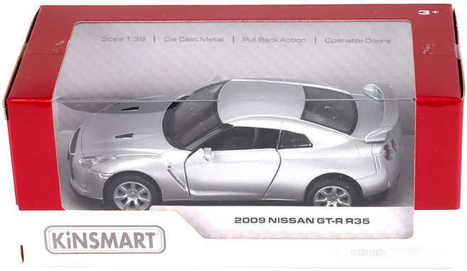 킨스마트 2009 닛산 GT R R35 KT5340, 실버, 1개
