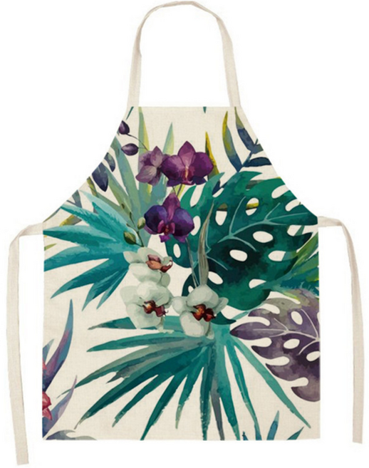 특별한상점 심플 카페 꽃집 미술 주방 앞치마 68 x 55 cm, A0053-3, 1개