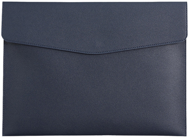 동아피엠에스 A4파일 소프트레더 클러치, 네이비, 1개