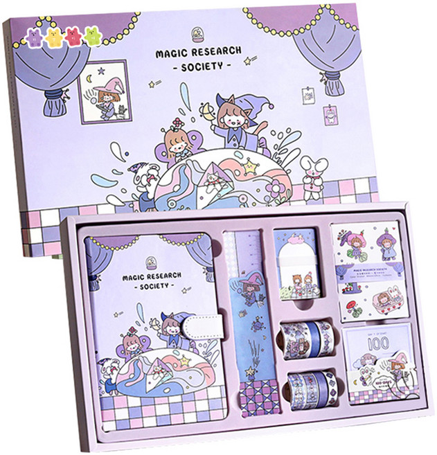 하영이네 소꿉놀이 다이어리 꾸미기 7종 세트, 퍼플세트, 1세트