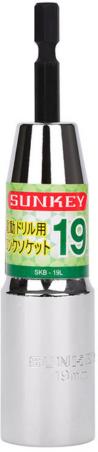 썬키 롱비트소켓 19mm SKB-19L, 1개