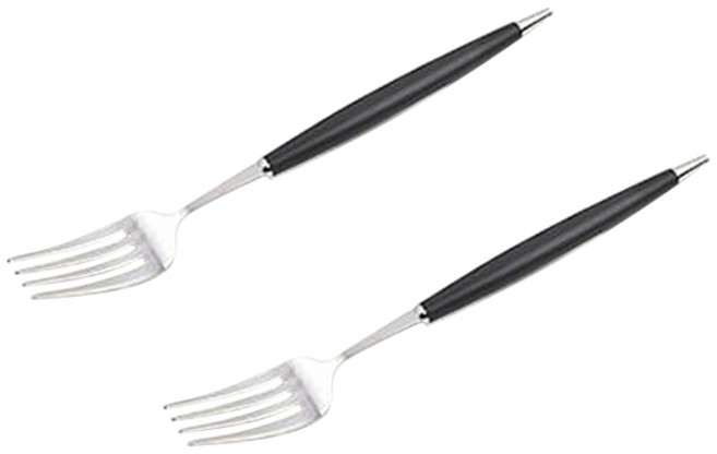 보겐 몽블랑 큐티 커트러리 디저트포크, 블랙, 2개