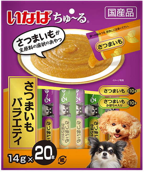 이나바 강아지 완츄르 버라이어티 간식 20p, 고구마, 280g, 1개