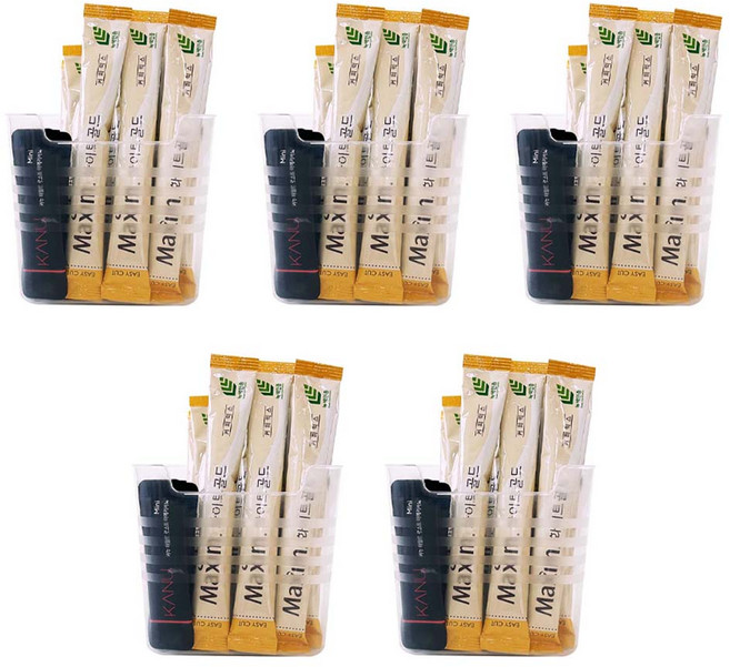 아루아 냉장고 정리함, 투명, 5개