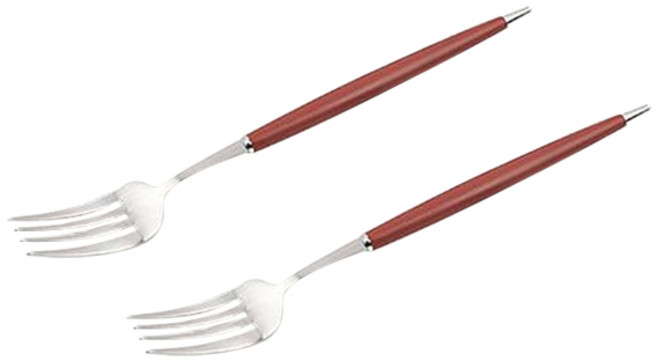 보겐 몽블랑 큐티 커트러리 디너포크, 레드, 2개