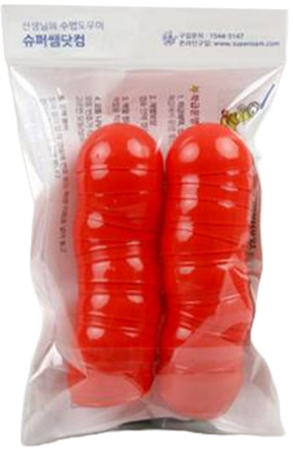 슈퍼쌤 뽑기용 원형캡슐 14p, 빨강, 1개