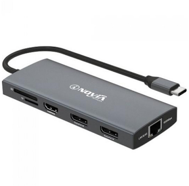 iNOViA USB Type-C 12合1 筆記型電腦多功能集線器 IHC12HL, 單一顏色, 1個