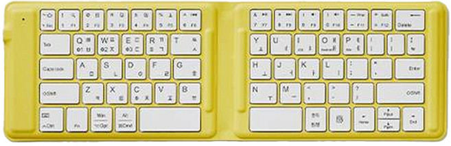 퓨전에프엔씨 포켓몬스터 멀티 페어링 블루투스 무선 접이식 키보드, PIKACHU, PK602B, 제조사축