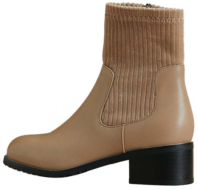 잭앤질 소가죽 니트부츠 JD2203