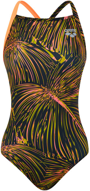 아레나 다크포레스트 원피스 드롭백 수영복 A4FL1LO23