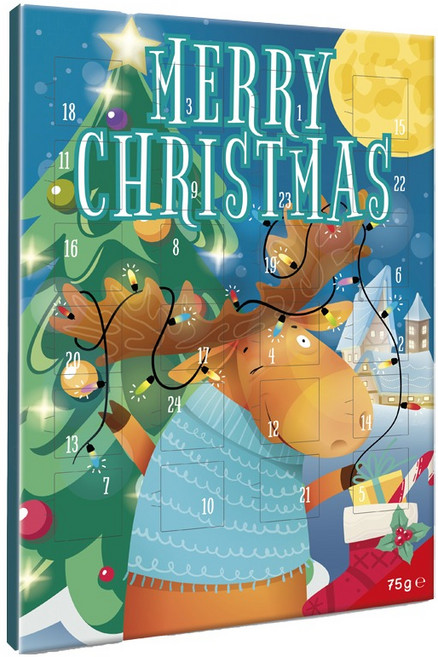 바론초콜릿 어드밴트 캘린더 순록, 75g, 1개