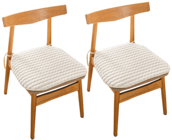 러빙랩 스태라 부드러운 와플 논슬립 털방석 2p