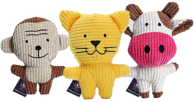 딩동펫 반려동물 베프 애착인형 B세트, 원숭이 + 사자 + 젖소, 1세트