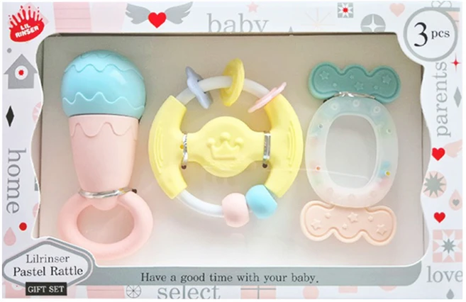 릴린저 딸랑이 3종 세트, 노랑 외, 1개 - 쿠팡