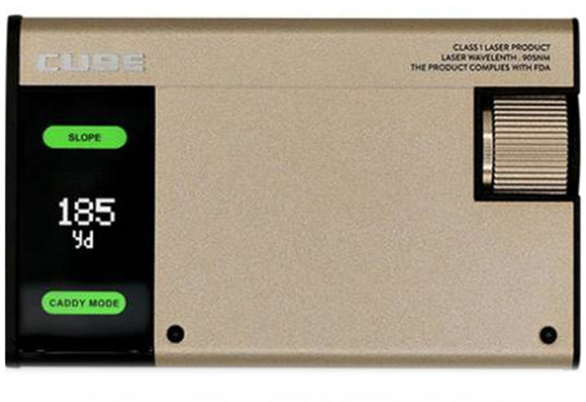 캐디톡 큐브 거리측정기 + 파우치 세트, 시크골드(거리측정기), 파우치(블랙)