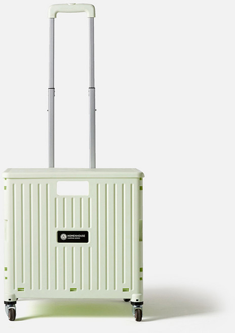 홈앤하우스 소프트 회전 접이식 폴딩 카트, 파스텔민트, 1개