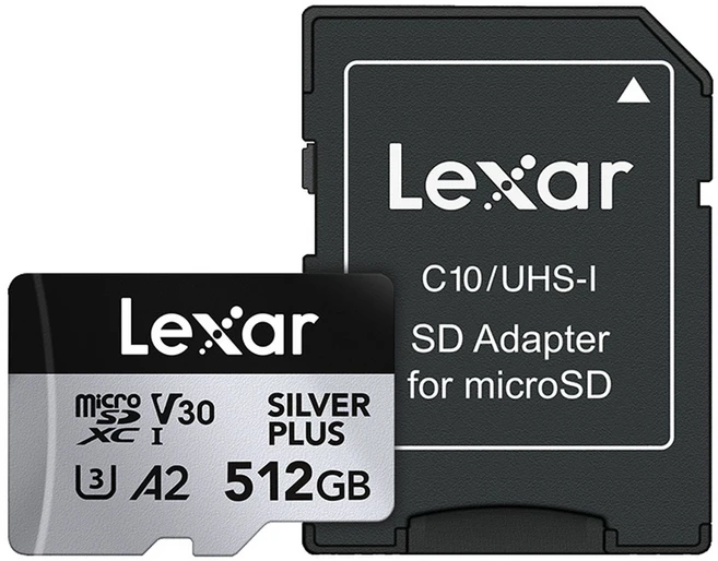 렉사 Silver PLUS 4K 고프로 오즈모 인스타360 드론 액션캠 mircroSD 메모리카드, 512GB, 1개 - 쿠팡