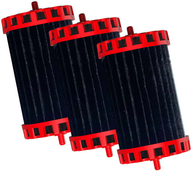 워터베어 정화의 진수 걸이식 여과기 물레방아 죽탄 카본 필터 SE-G110 SE-G330 겸용, 3개