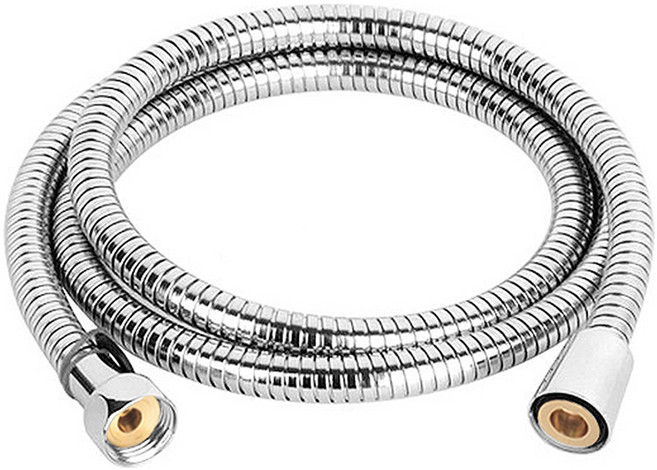 미리내 황동 스텐 샤워줄, 1.8m, 실버