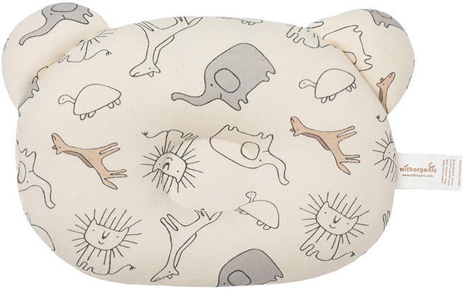 위드오가닉 신생아 짱구베개, 모모의숲, 1개