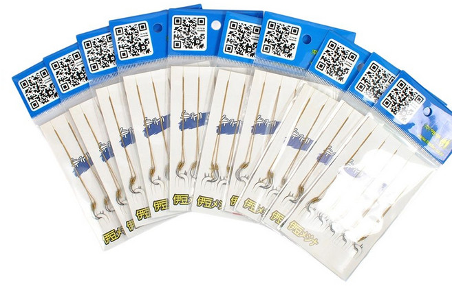 해동 수제 이봉 합사 낚시바늘 이두메지나, 5개입, 10개